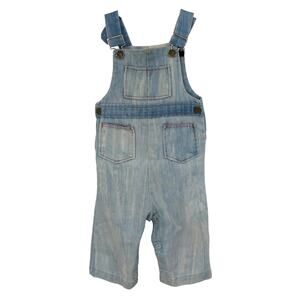 Health-Tex Vintage Kids Light Wash Cotton Blend Overalls Size 24 Months